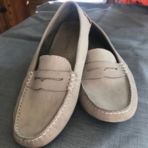 Lightly Used Gray Franko Sarto Suede Driving Loafers